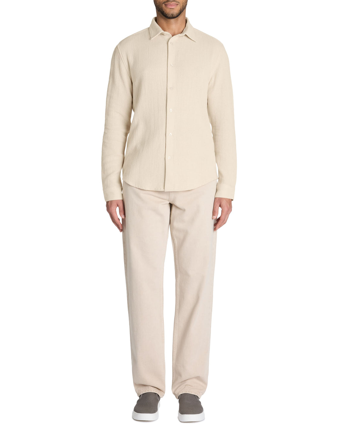 Lachine Beige Long Sleeves Shirt Celio