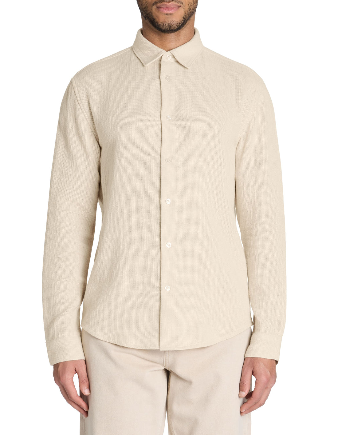 Lachine Beige Long Sleeves Shirt Celio