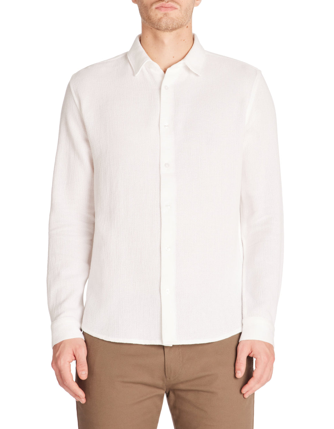 Lachine Optical White Long Sleeves Shirt Celio