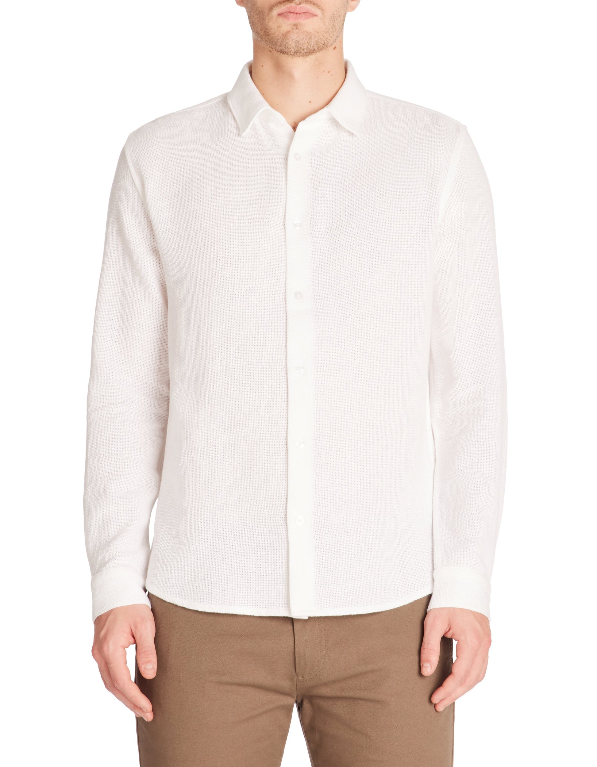Lachine Optical White Long Sleeves Shirt Celio
