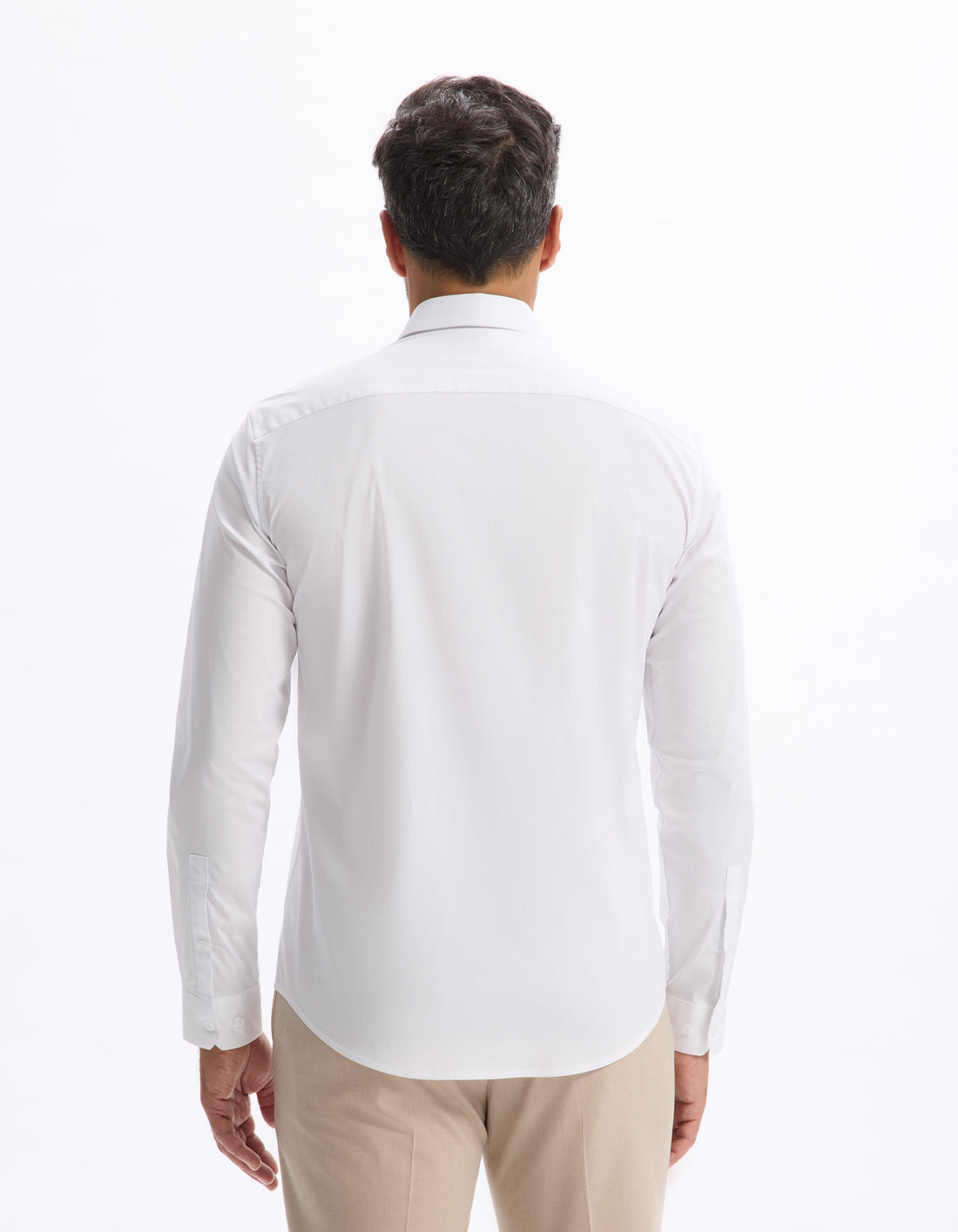 Chemise ML slim stretch unie