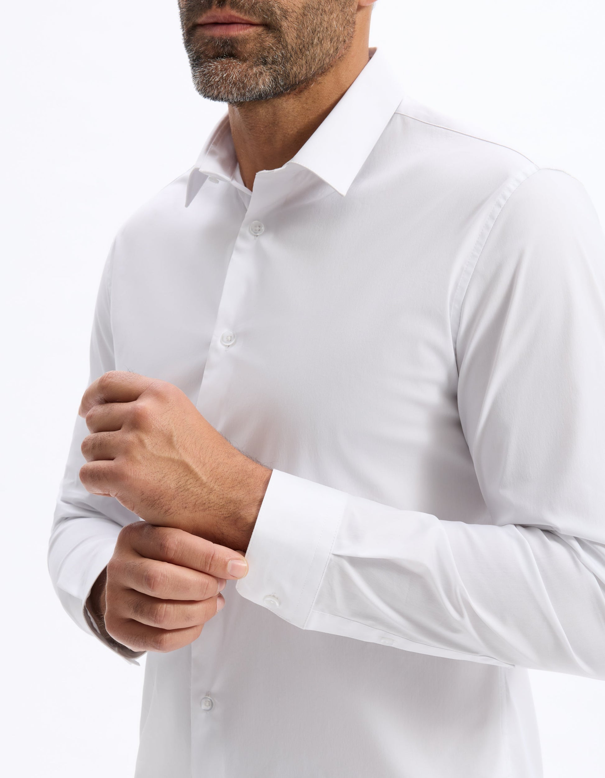 Masantal1 Blanc Long Sleeves Shirt Celio