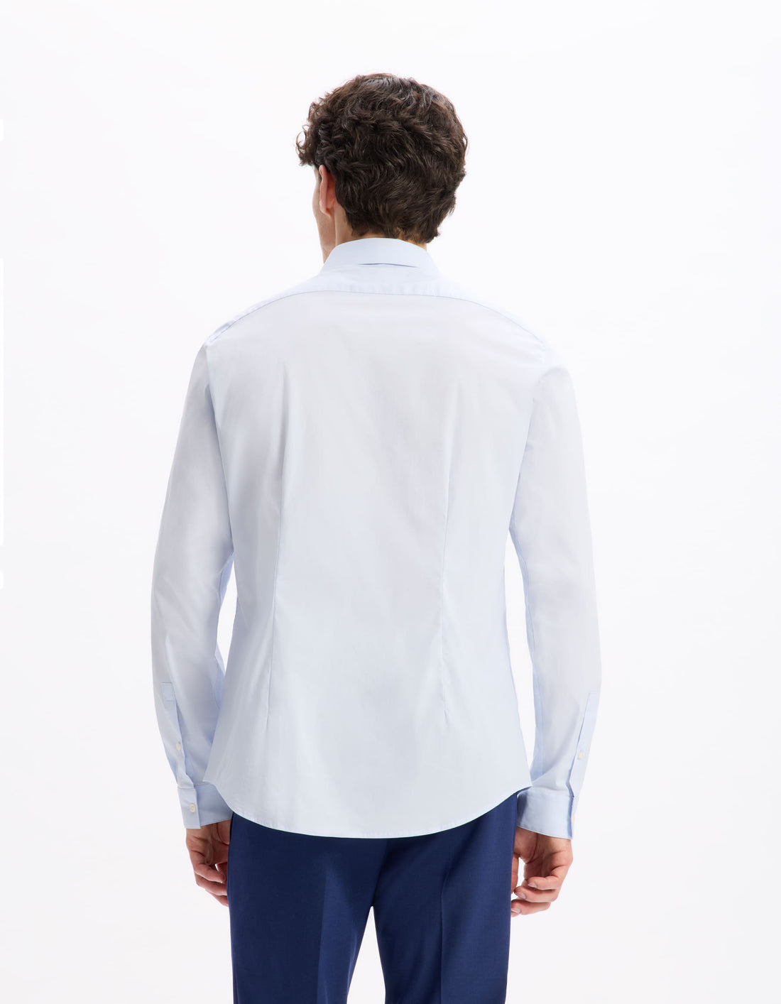 Masantal1 Light Blue 01 Long Sleeves Shirt Celio
