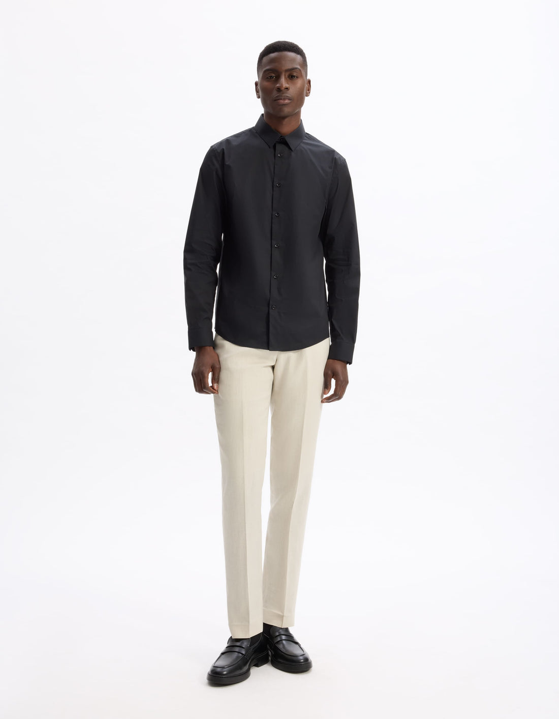 Masantal1 Noir Long Sleeves Shirt Celio
