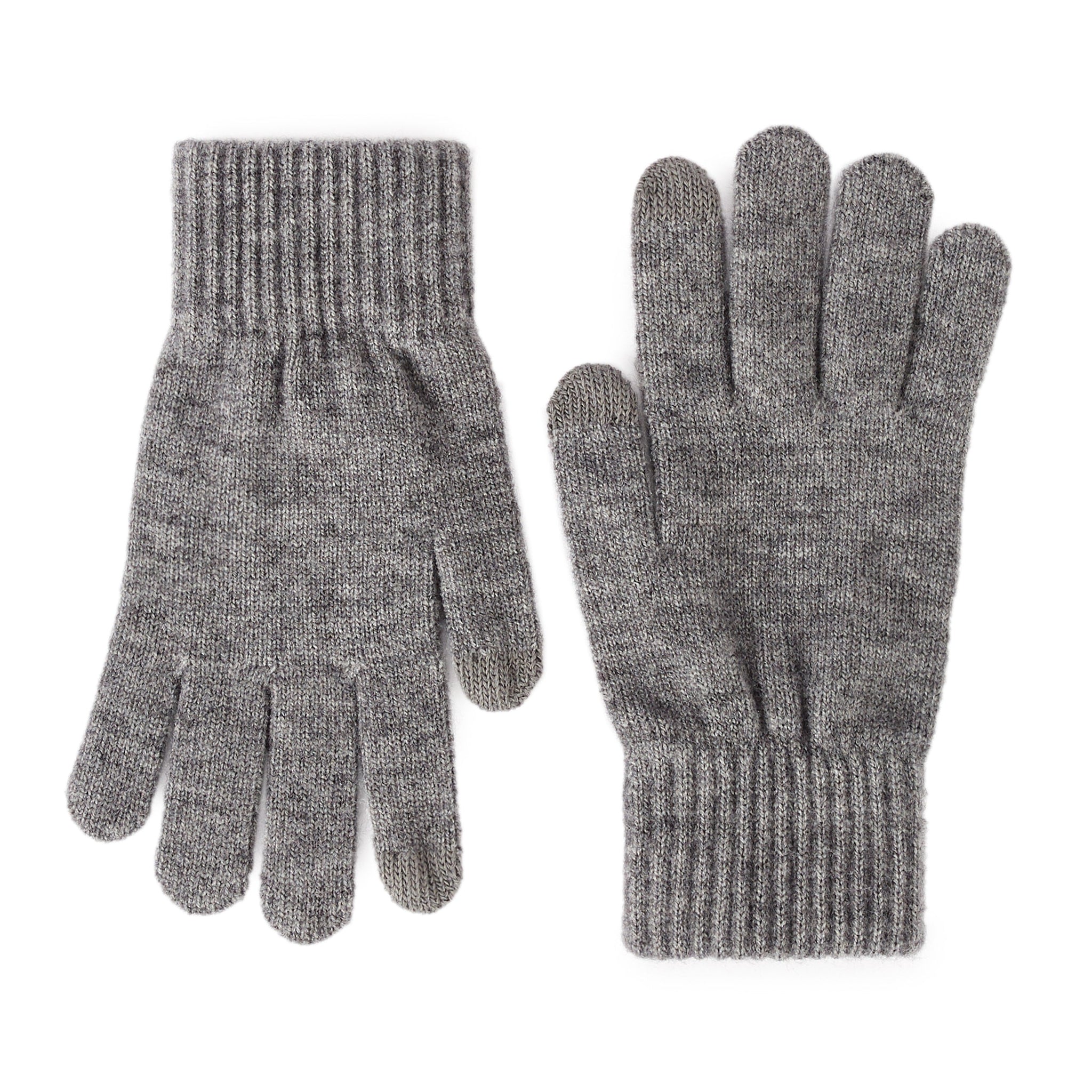 MIGLIGHT HEATHER LIGHT GREY GLOVES Celio