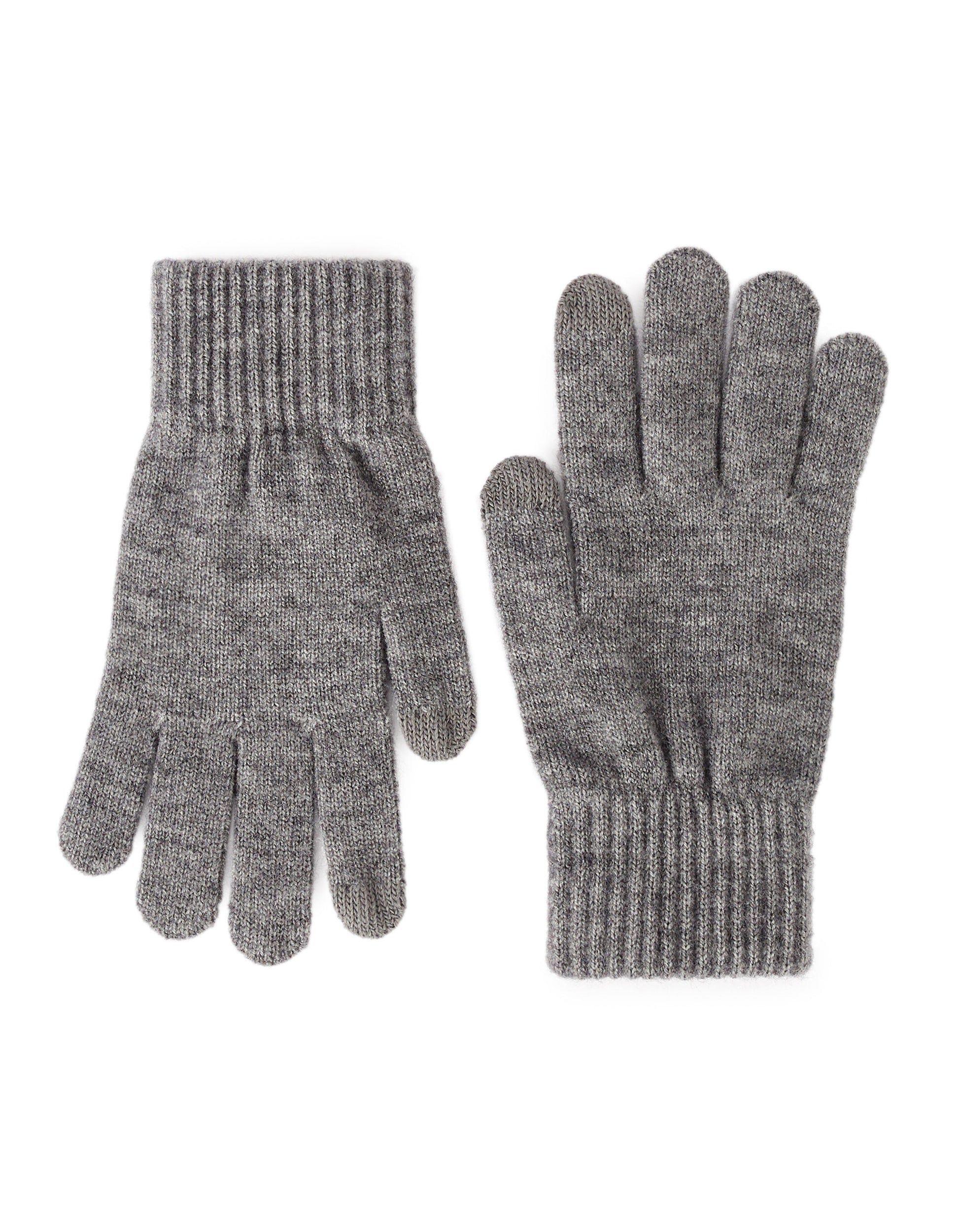 MIGLIGHT HEATHER LIGHT GREY GLOVES Celio