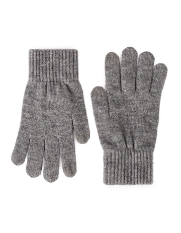 MIGLIGHT HEATHER LIGHT GREY GLOVES Celio