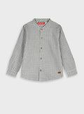 Children's Button Up Shirt With Stand Collar For Boys Energiers