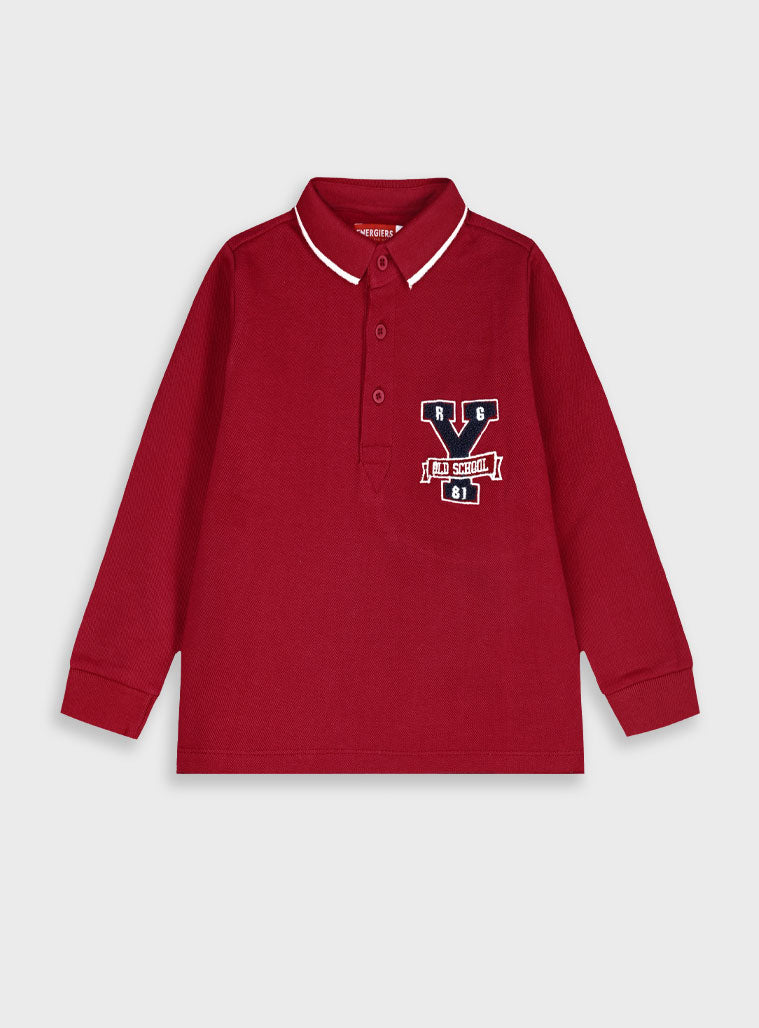 Children's Burgundy Blouse For Boy Energiers