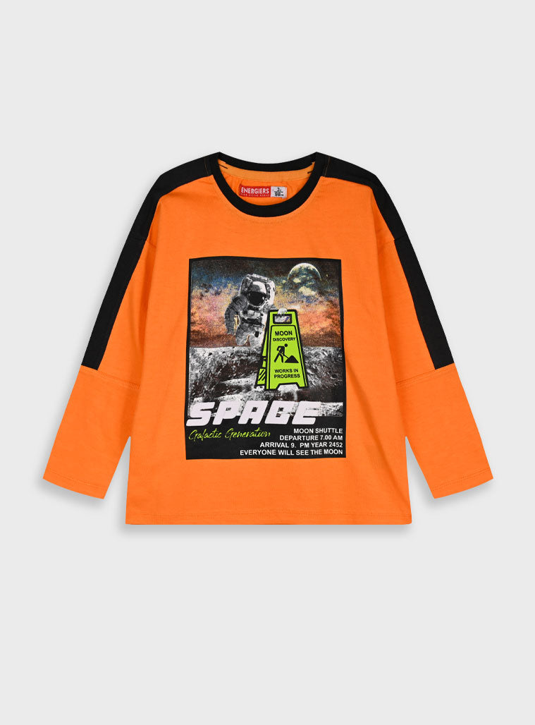 Children's Orange Blouse For Boy Energiers