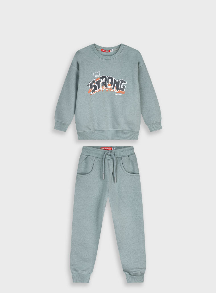 Children's Green Tracksuit(Blouse,Trousers) Energiers