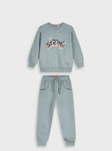 Children's Green Tracksuit(Blouse,Trousers) Energiers