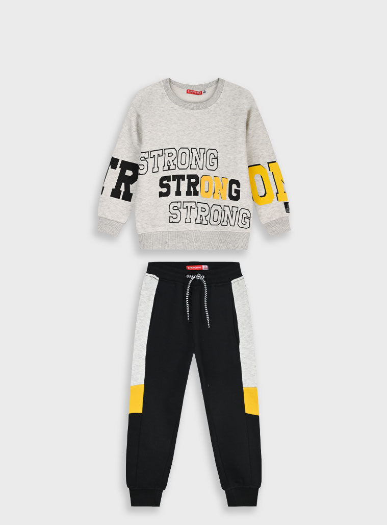 Children's Black Tracksuit(Blouse,Trousers) Energiers