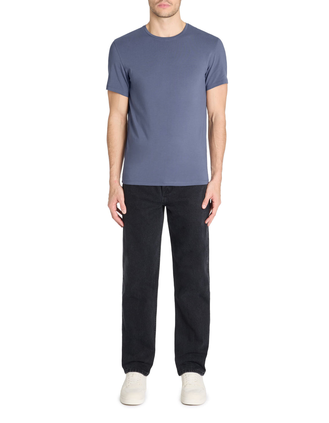 Neunir Grey Blue Short Sleeves Tshirt Celio