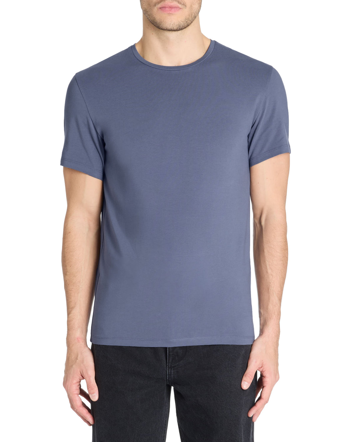 Neunir Grey Blue Short Sleeves Tshirt Celio
