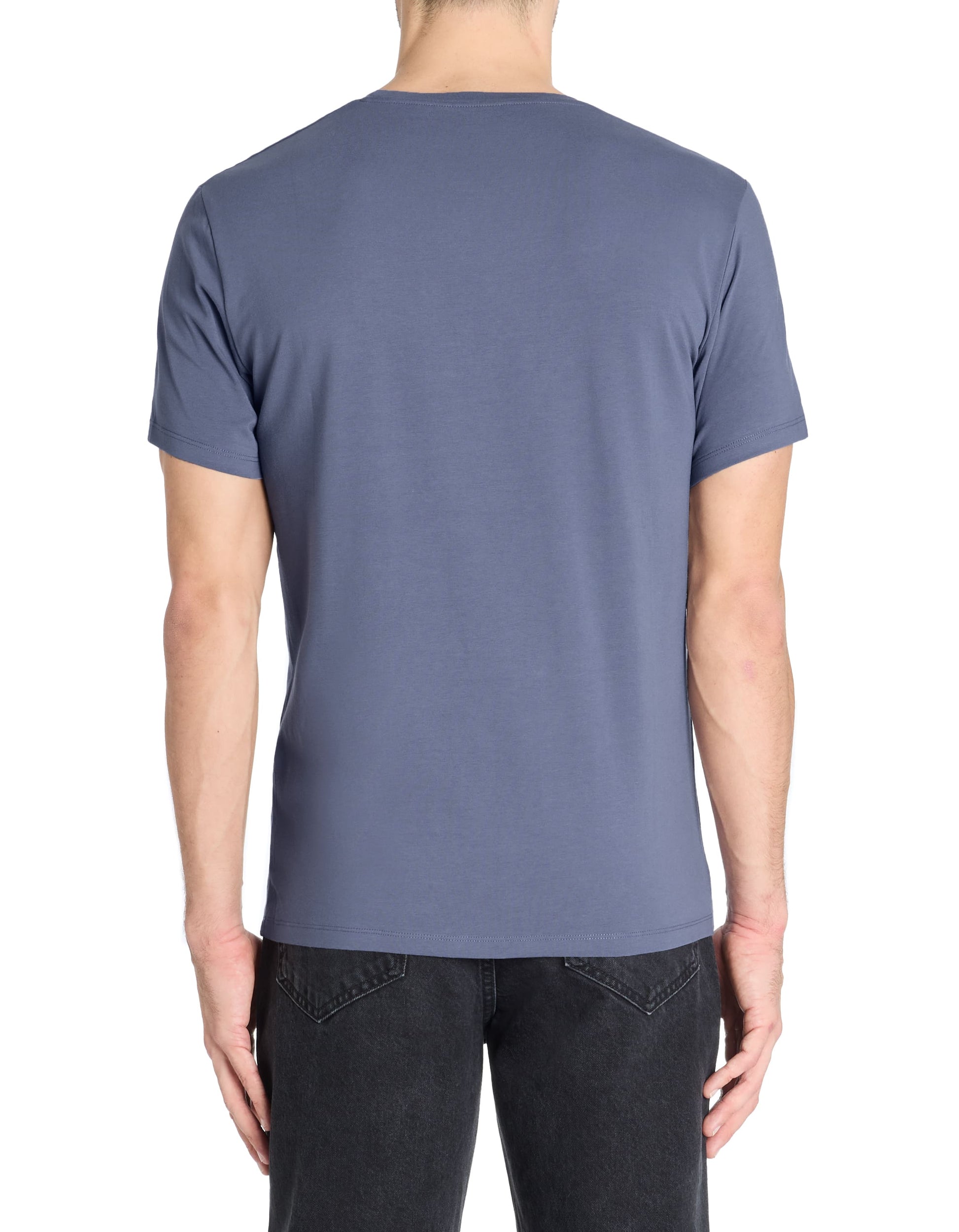 Neunir Grey Blue Short Sleeves Tshirt Celio