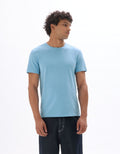 Neunir Dusky Blue Short Sleeves Tshirt Celio