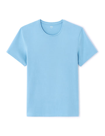 Neunir Dusky Blue Short Sleeves Tshirt