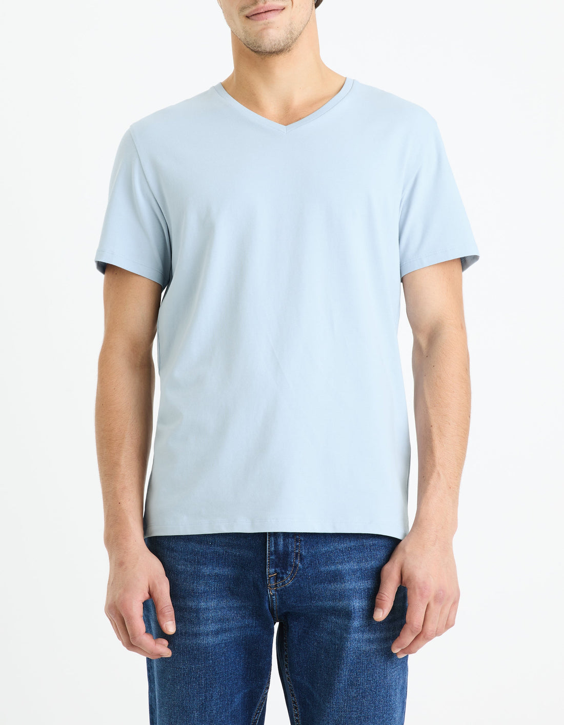 Tee shirt col V