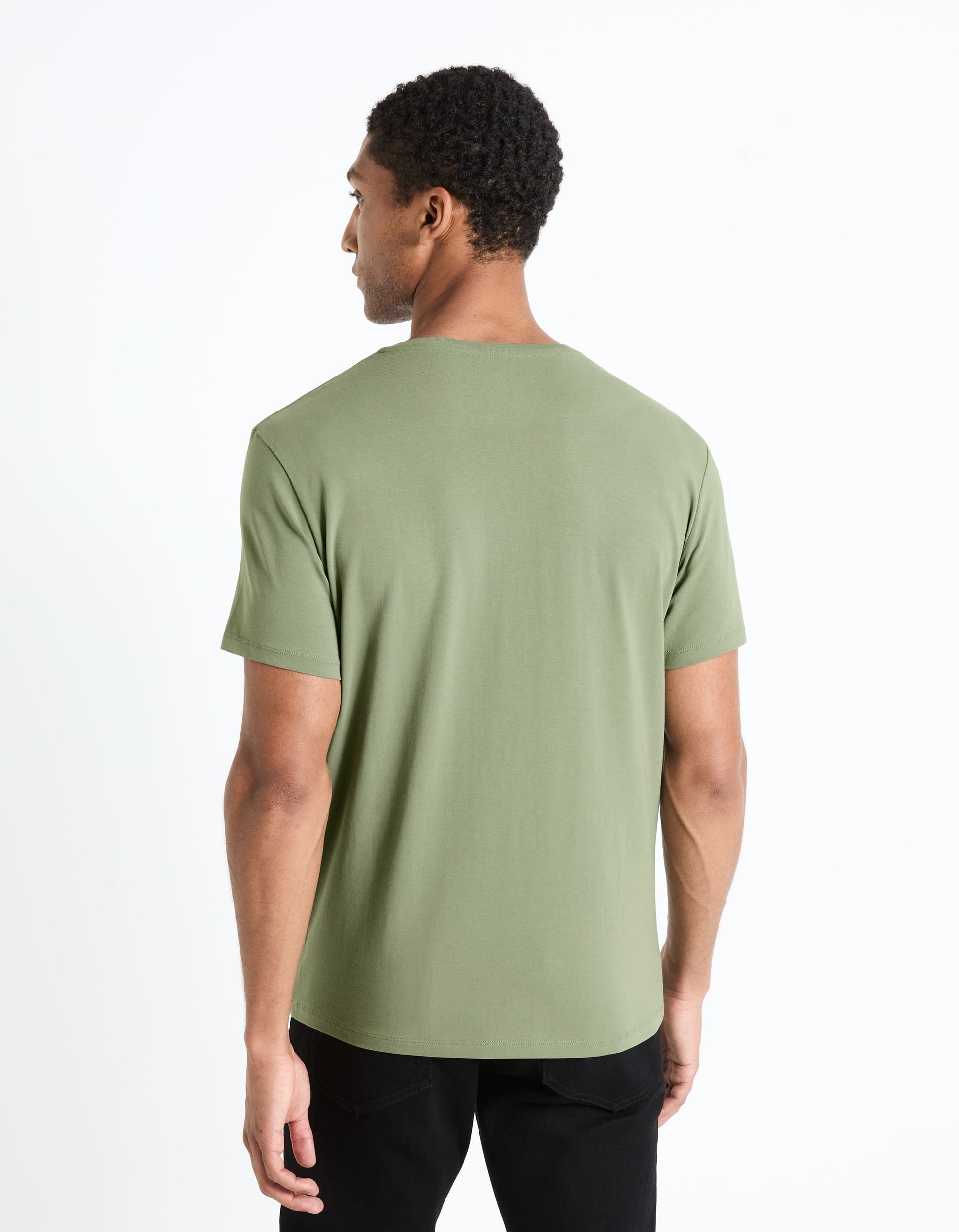 Neuniv Khaki Short Sleeves Tshirt Celio