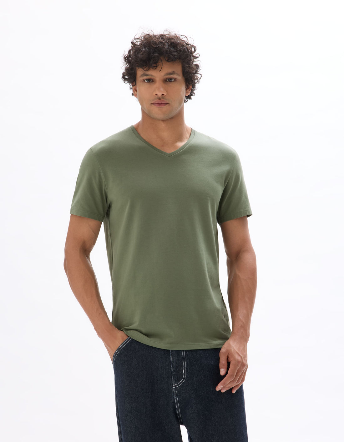 Neuniv Light Sea Green Short Sleeves Tshirt Celio