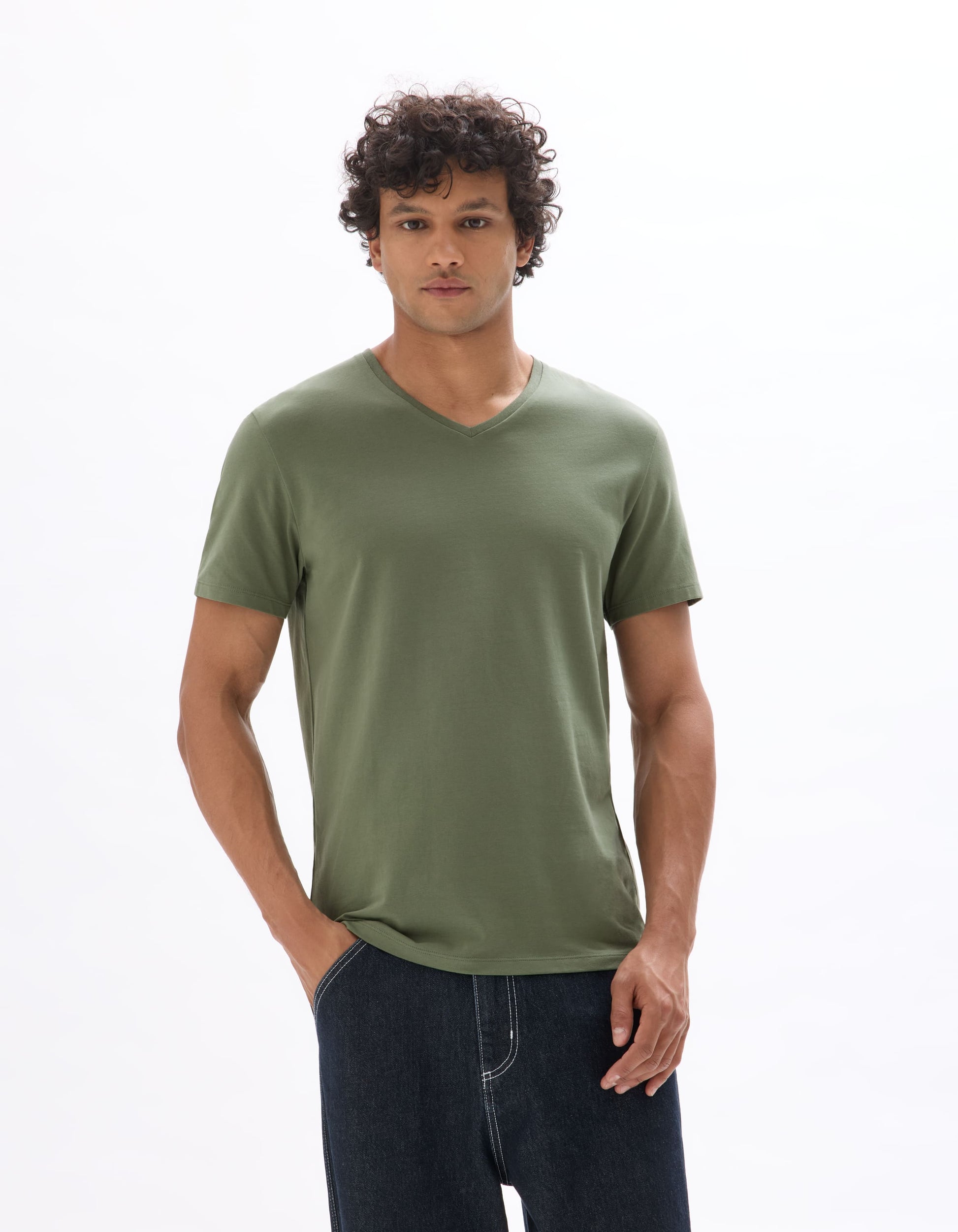 Neuniv Light Sea Green Short Sleeves Tshirt Celio