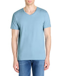 Neuniv Dusky Blue Short Sleeves Tshirt Celio