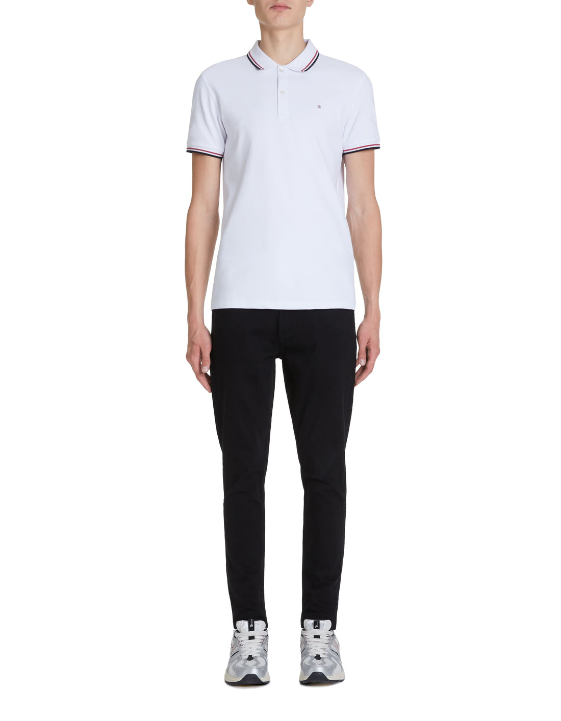 Necetwo Blanc Short Sleeves Polo Celio