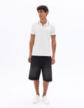 Slim fit pique polo shirt in stretch cotton Celio