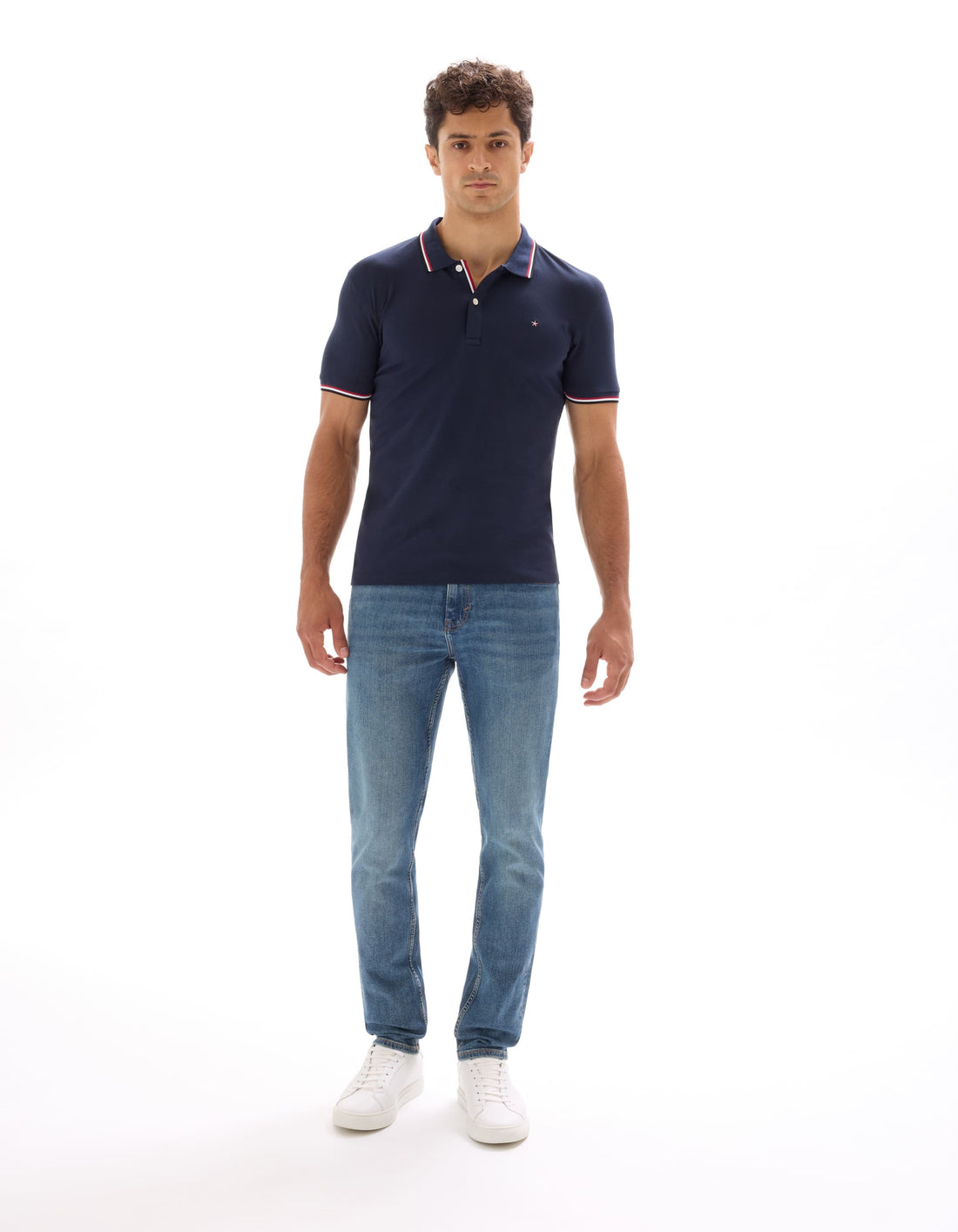 Necetwo Navy Blue 02 Short Sleeves Polo Celio