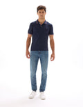 Necetwo Navy Blue 02 Short Sleeves Polo Celio