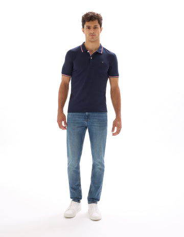 Necetwo Navy Blue 02 Short Sleeves Polo Celio