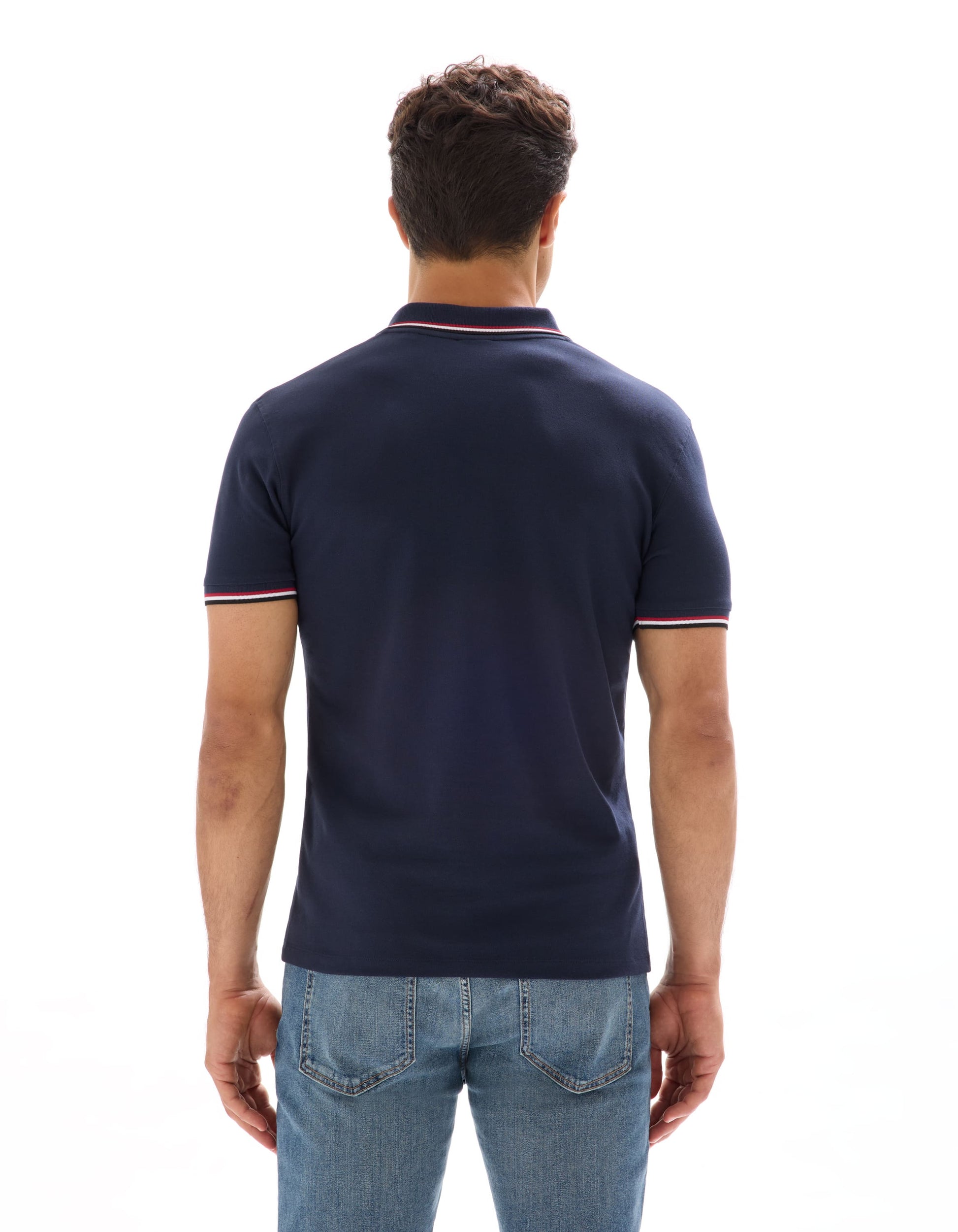 Necetwo Navy Blue 02 Short Sleeves Polo Celio
