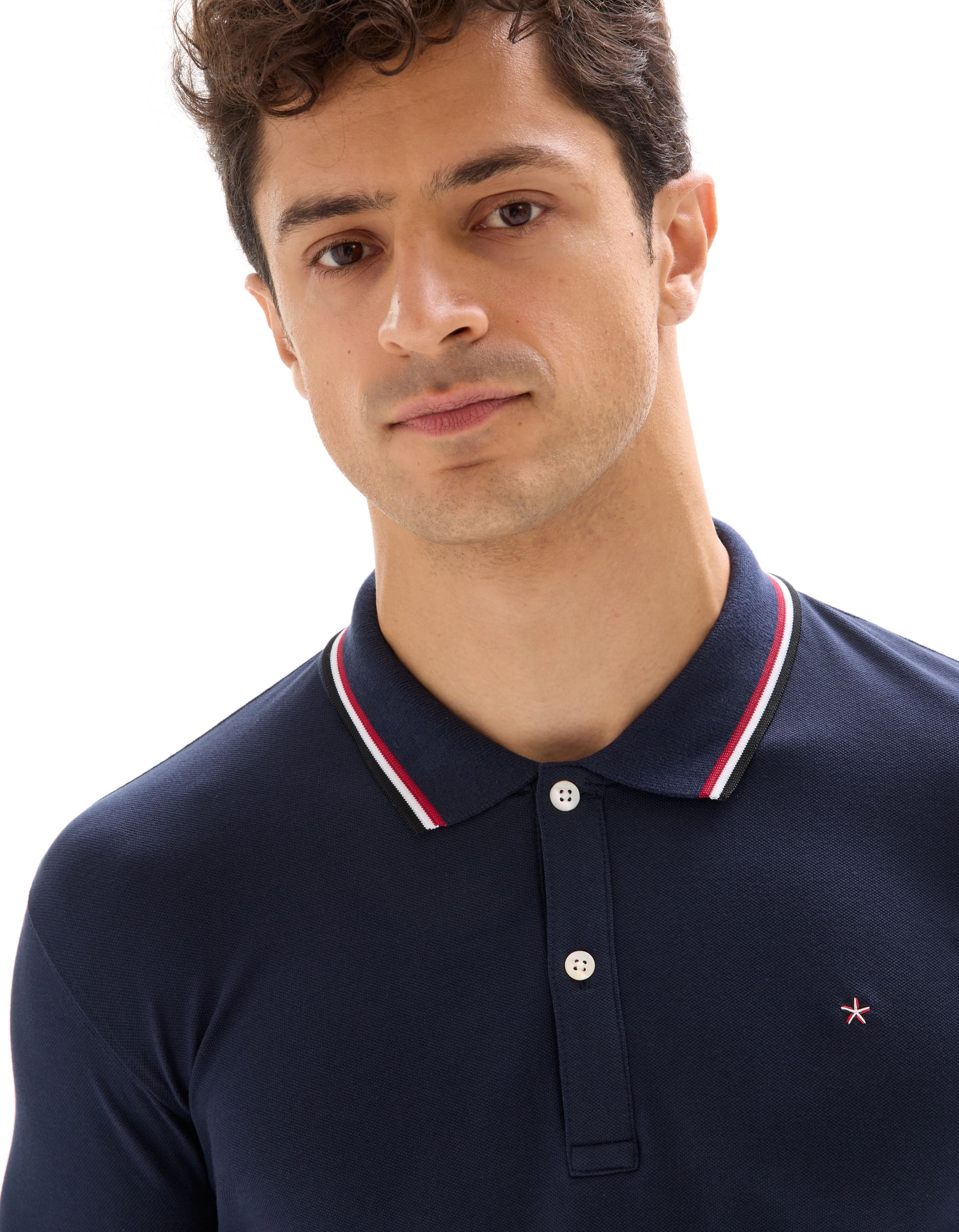 Necetwo Navy Blue 02 Short Sleeves Polo Celio