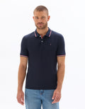 Slim fit stretch cotton pique polo shirt Celio