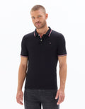 Slim fit stretch cotton pique polo shirt Celio