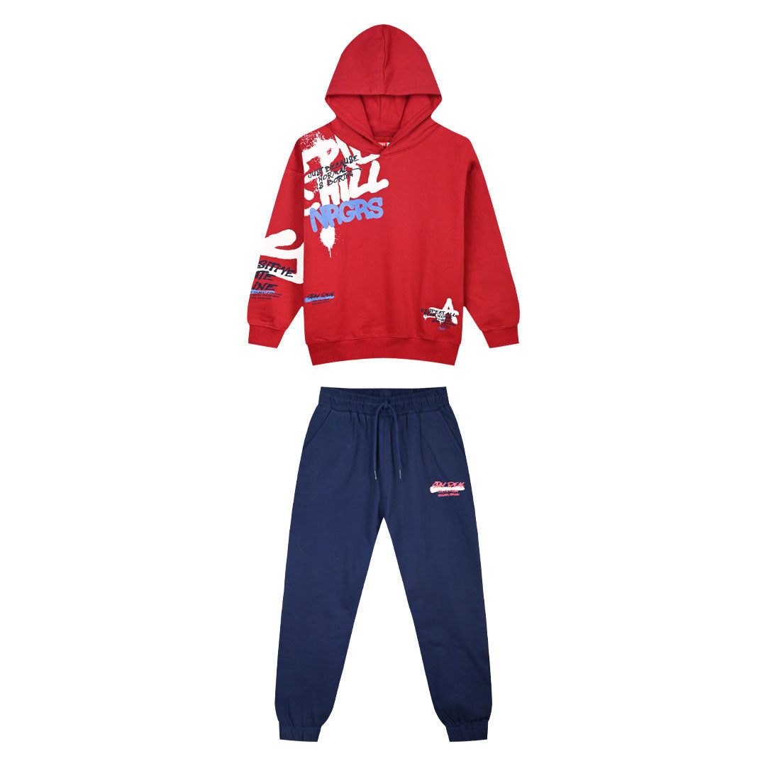 Children's Navy Tracksuit(Blouse,Trousers) For Boy Energiers