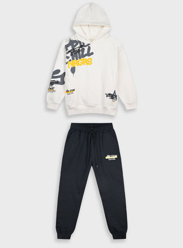 Children's Black Tracksuit(Blouse,Trousers) For Boy Energiers