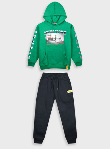 Children's Black Tracksuit(Blouse,Trousers) For Boy Energiers