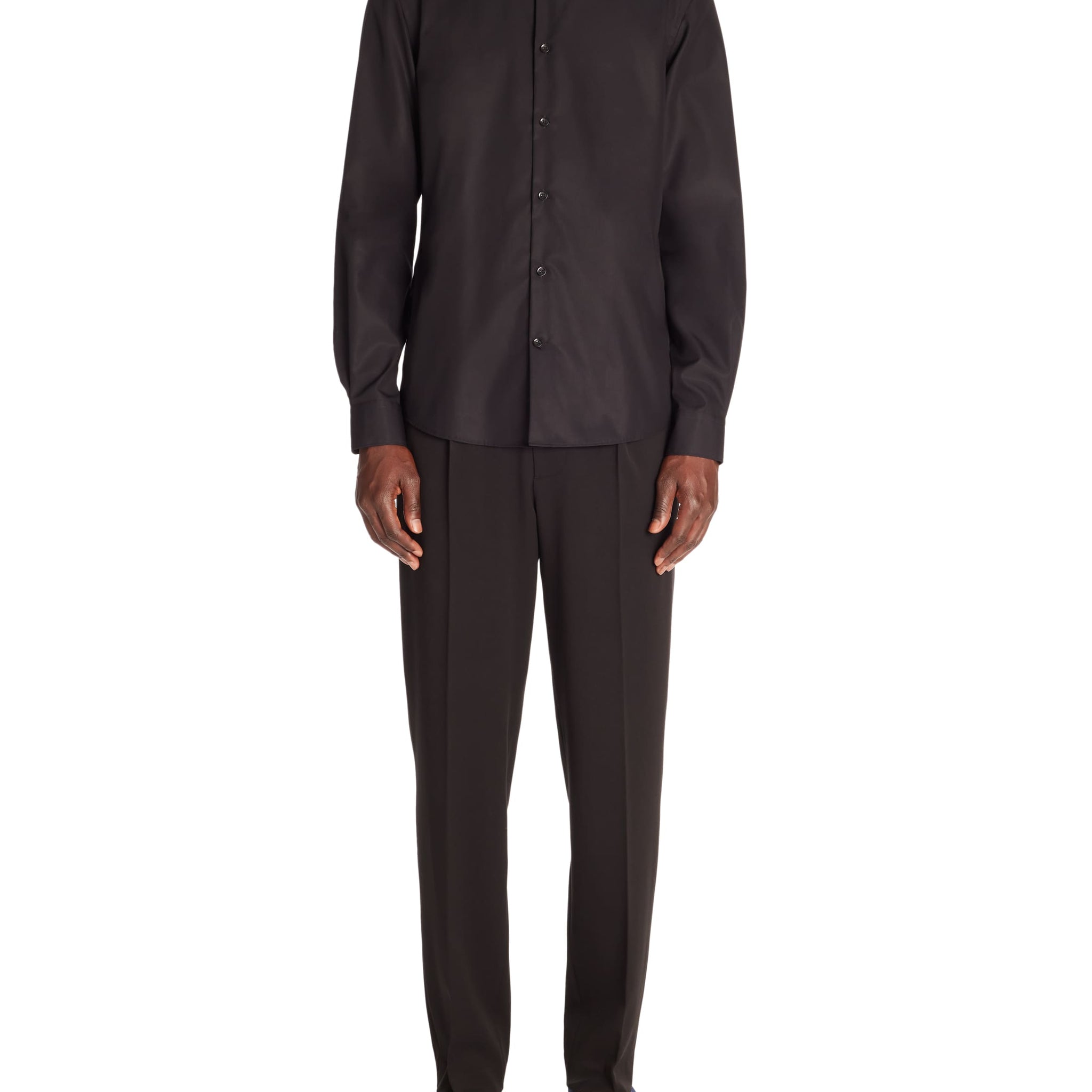 Rabellefr Black Long Sleeves Shirt Celio