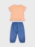 Set t-shirt and pants for baby girls Energiers