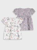 All Over Print 2 PCS SET OF INFANT'S DRESSES