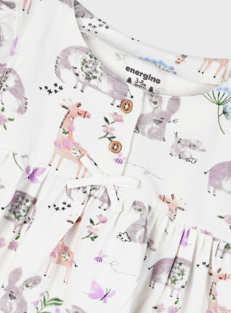 All Over Print 2 PCS SET OF INFANT'S DRESSES