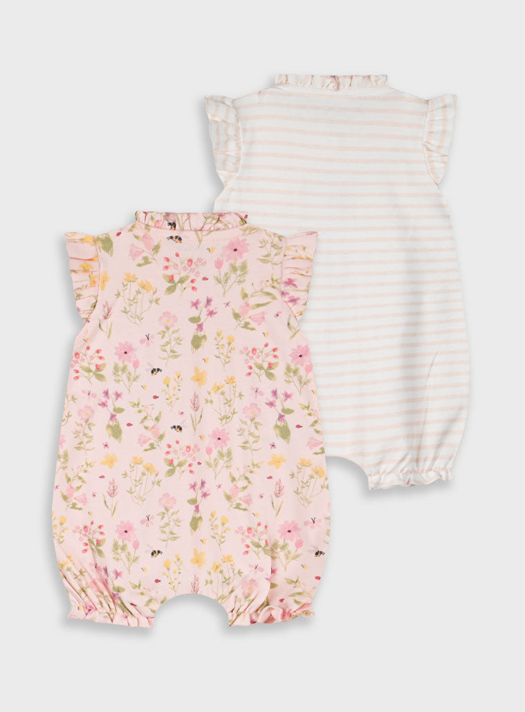Light Pink 2 PCS SET OF INFANT'S ROMPER