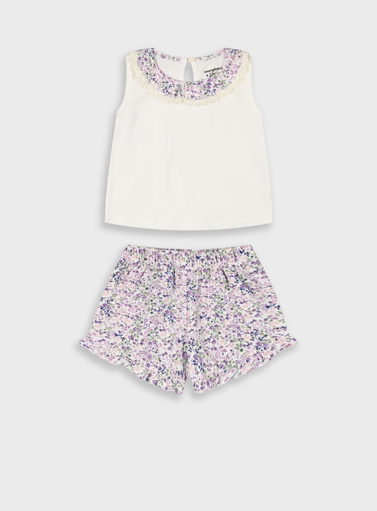 Multi Set Of Shirt And Shorts For Baby Girls Energiers