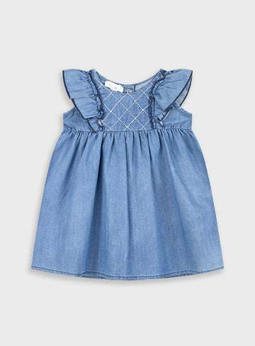 Blue Denim INFANT'S DRESS