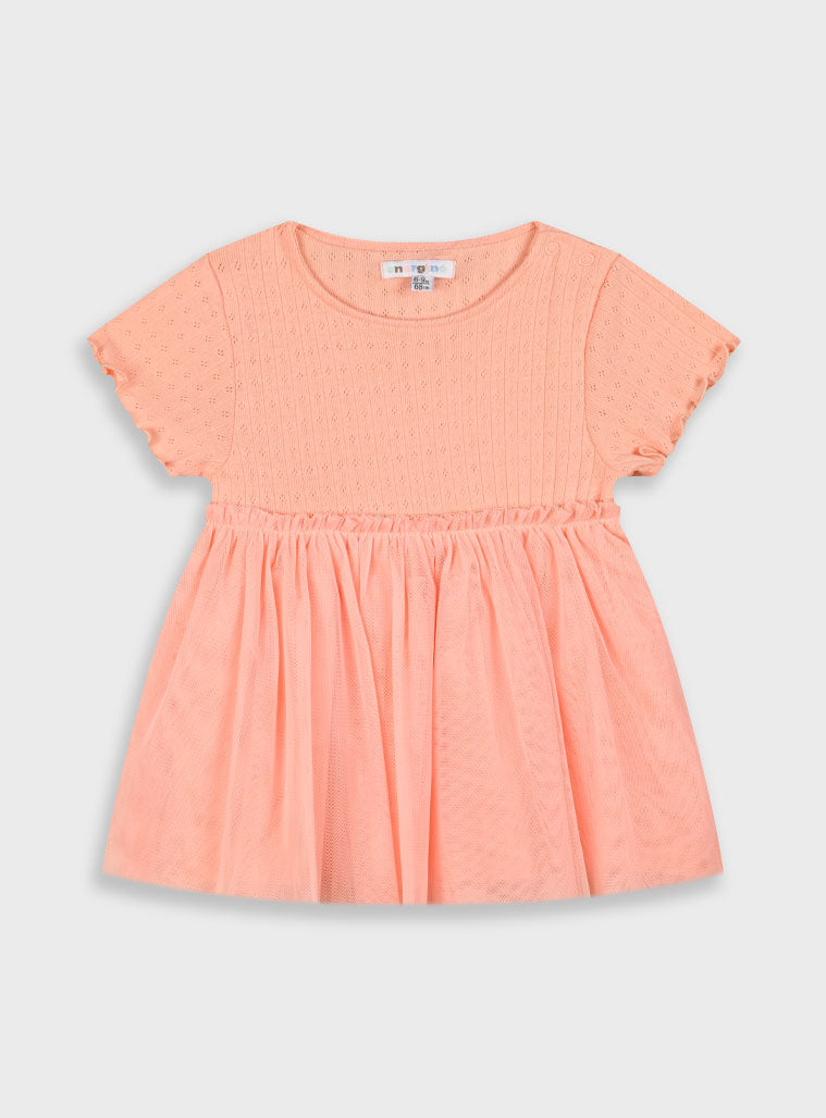 Salmon Pink INFANT'S DRESS