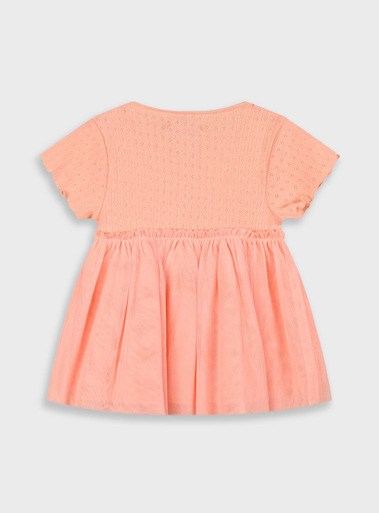 Salmon Pink INFANT'S DRESS
