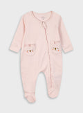 Pink Romper For Baby Girls -Organic Cotton Energiers
