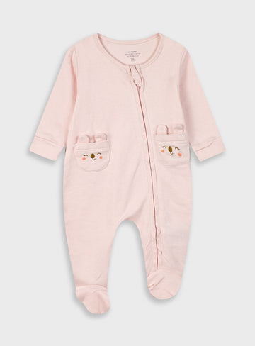 Pink Romper For Baby Girls -Organic Cotton Energiers